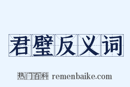 君璧反义词是什么意思的图片